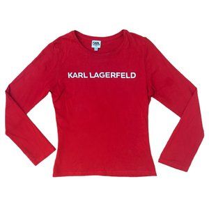 Karl Lagerfeld Red Baby Tee